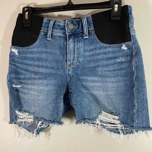 Paige Maternity Cutoff Distressed Shorts Size 28